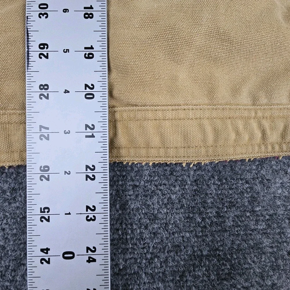 Vintage Carhartt Detroit Cropped Work Jacket Mens Brown Distressed‎ Ford Grail - Picture 9 of 11